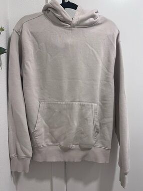 Cream Old navy unisex pull over sweater hoodie